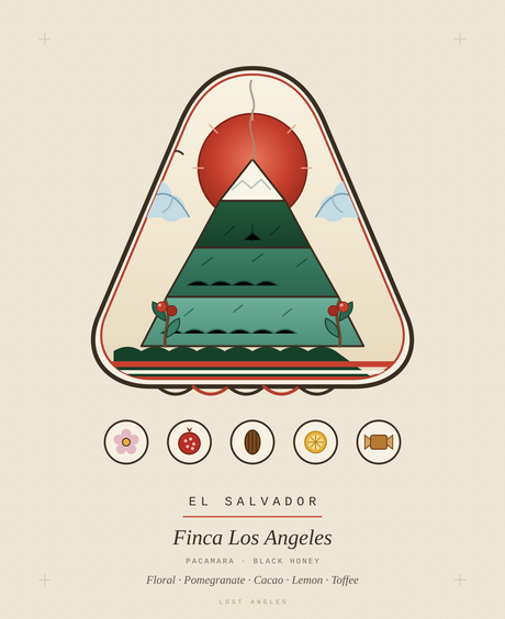 Finca Los Angeles crest, print artwork